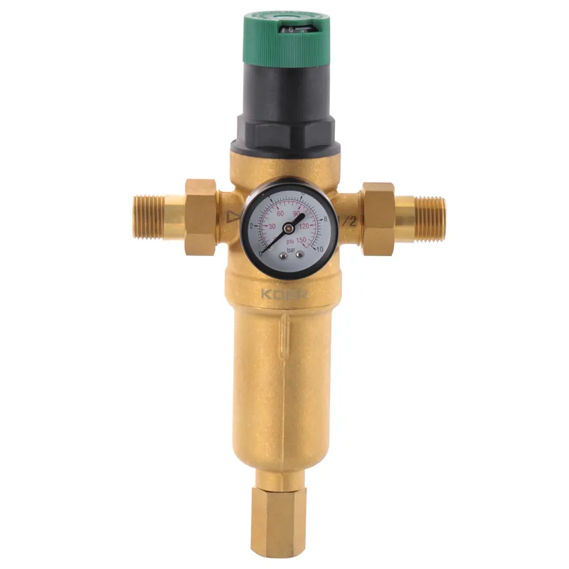 Фільтр самоочисний KOER KR.1249 з манометром і редуктором тиску 1/2" (KR2961) Фільтр самоочисний KOER KR.1249 з манометром і редуктором тиску 1/2" (KR2961)