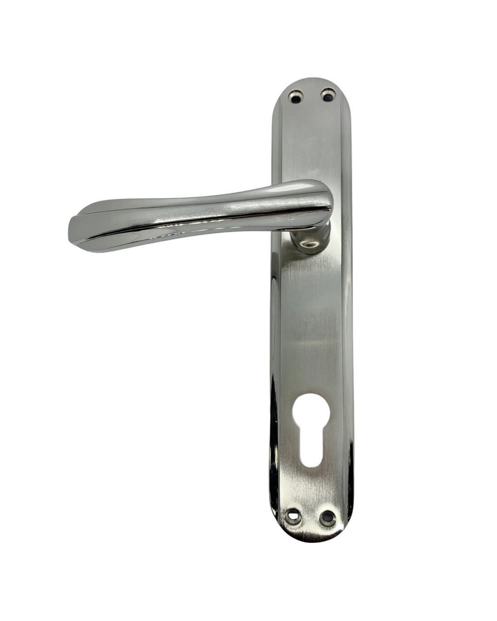 Дверные ручки для входных дверей Ozcanlar Yonca Y-85 мм латунь Хромовый