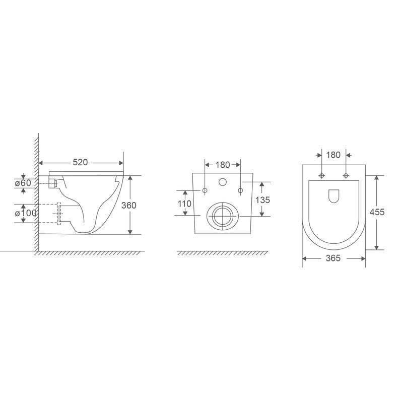 Унитаз подвесной MIXXUS Premium ELLIPSE-0303-T3 система смыва Tornado 3.0 520x365x360 мм Black (MP6591) - фото 5 Унитаз подвесной MIXXUS Premium ELLIPSE-0303-T3 система смыва Tornado 3.0 520x365x360 мм Black (MP6591) - фото 5