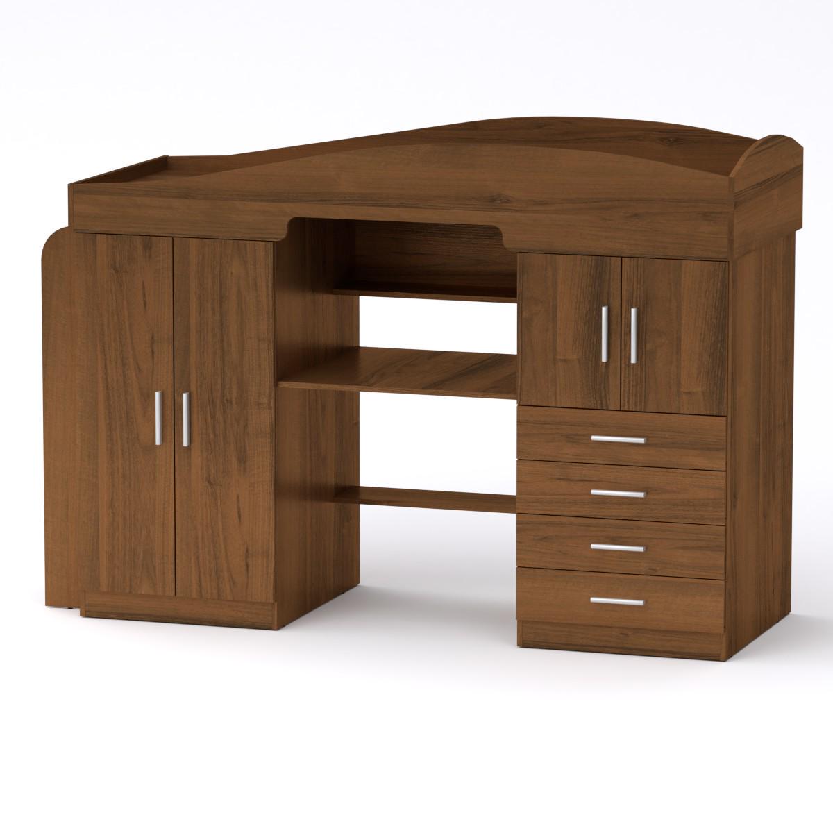 Двухъярусная кровать со столом Компанит Универсал-2 Орех (9877506)