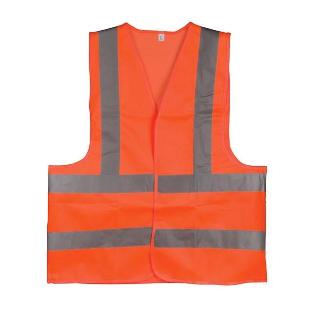 Жилет сигнальний Intertool 120 гр/м2 XL 60x70 см Помаранчевий (SP-2028)