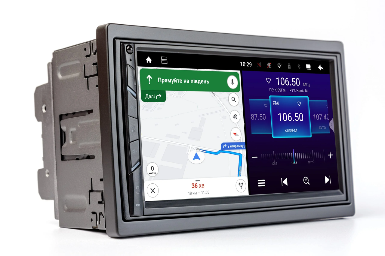 Автомагнитола Phantom 2DIN DSP-процессор CarPlay/AndroidAuto DVA-7235 ANDROID 10 2/32Gb (4265) - фото 1