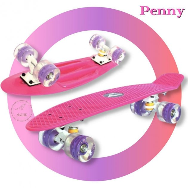 Пенніборд Bavar Sport Penny круїзер до 70 кг Рожевий (1632464362) - фото 2 Пенніборд Bavar Sport Penny круїзер до 70 кг Рожевий (1632464362) - фото 2