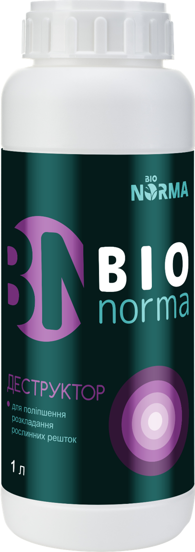 Деструктор BioNorma біопрепарат для обробки стерні та ґрунту після збирання врожаю 1 л (13462086) Деструктор BioNorma біопрепарат для обробки стерні та ґрунту після збирання врожаю 1 л (13462086)