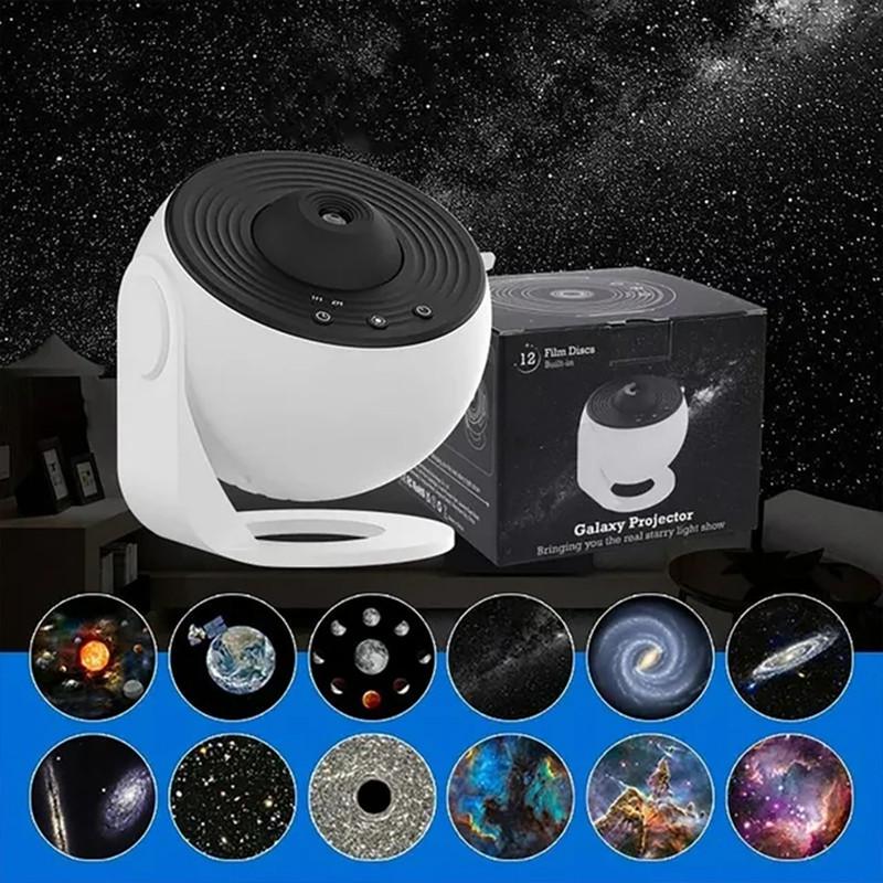 Ночник Globe Galaxy Projector звездное небо галактика Black/White - фото 5