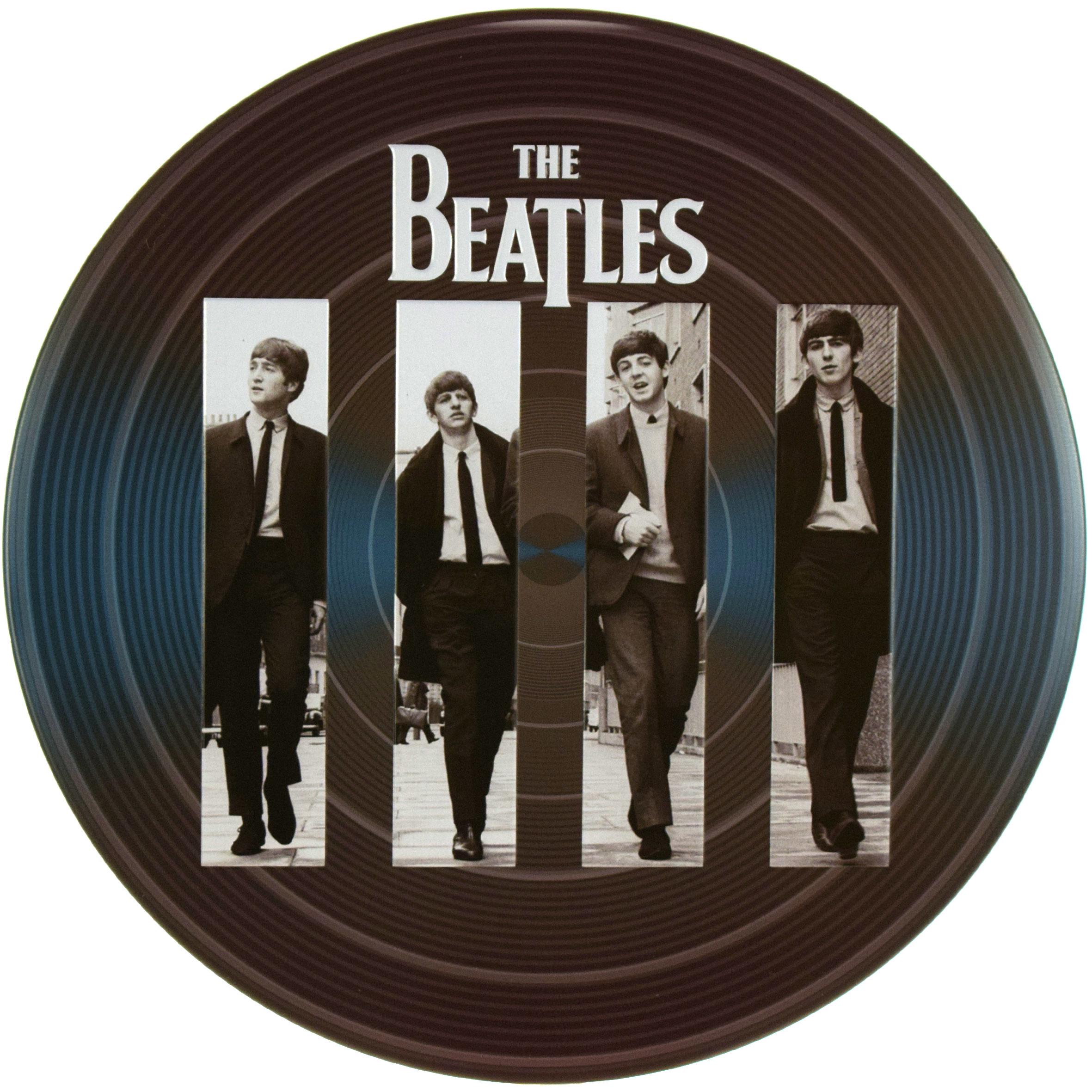 Табличка металева The Beatles Band кругла 30 см