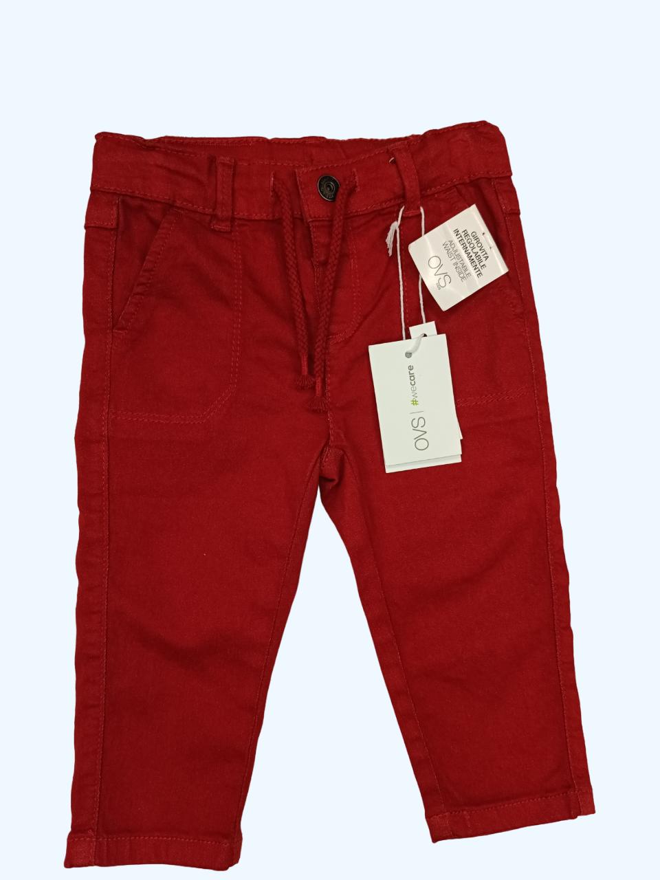 Штани дитячі для хлопчика OVS 74 см бордовий (0278)