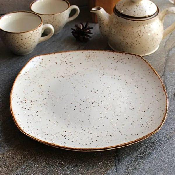 Набор блюд Kütahya Porselen Atlantis мелких 23 см 6 шт. Cream (CR3223) - фото 2 Набор блюд Kütahya Porselen Atlantis мелких 23 см 6 шт. Cream (CR3223) - фото 2