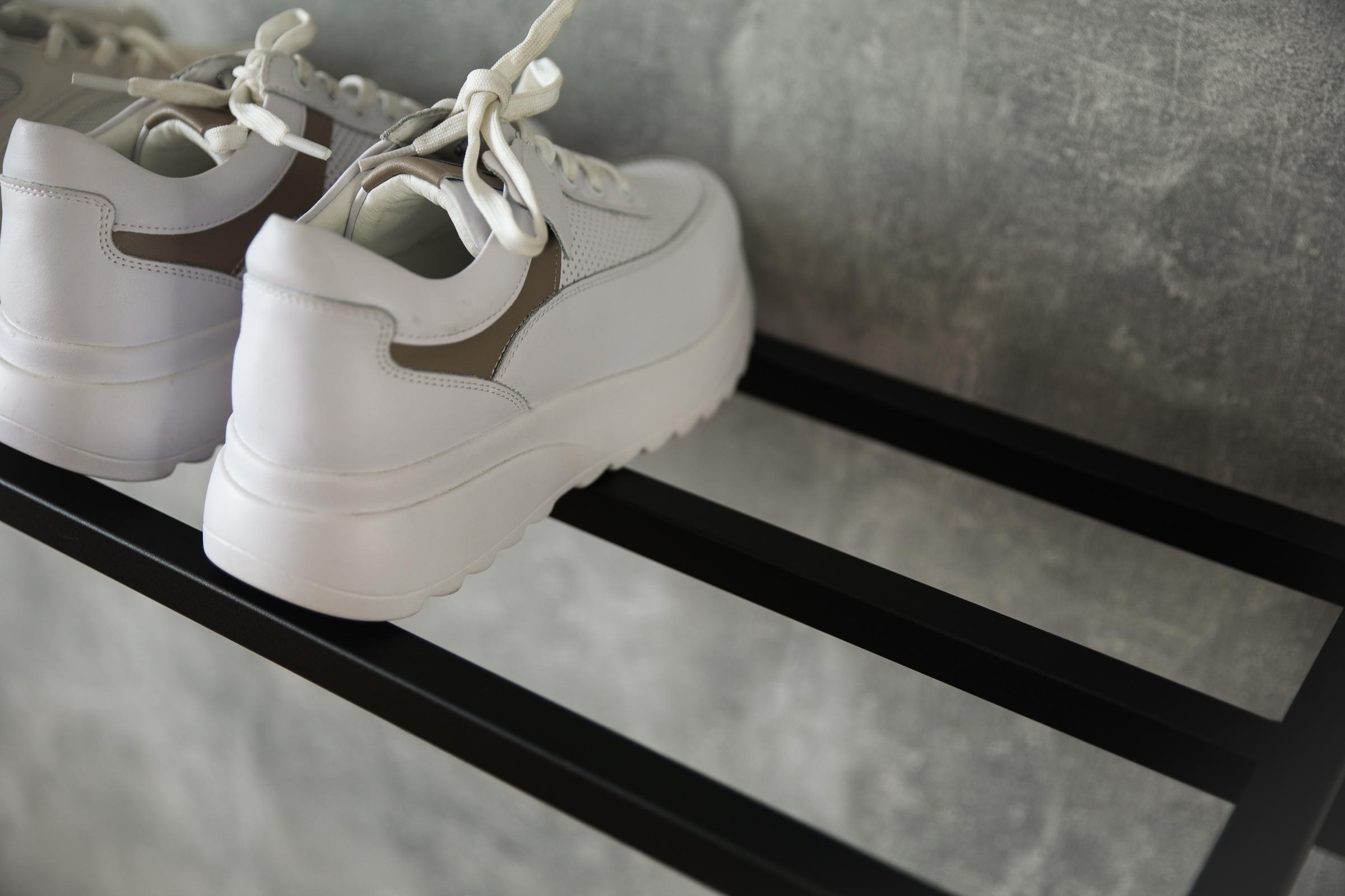 Полка для обуви Sharm одноэтажная из металла в стиле лофт 80х30х17 см (ML-17.4) - фото 2 Полка для обуви Sharm одноэтажная из металла в стиле лофт 80х30х17 см (ML-17.4) - фото 2