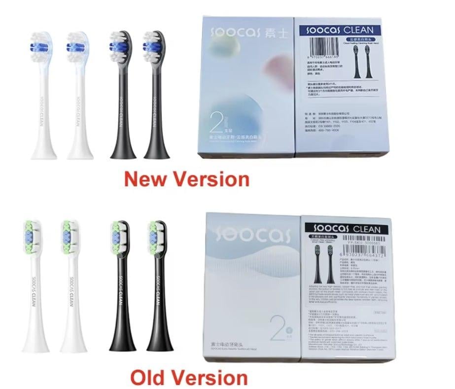 Насадки змінні Soocas Toothbrush Head General Clean Bh01b 2 шт. Чорний (2572658791) - фото 4 Насадки змінні Soocas Toothbrush Head General Clean Bh01b 2 шт. Чорний (2572658791) - фото 4