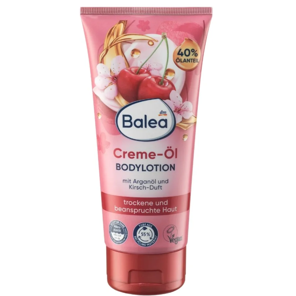 Лосьон для тела Balea Creme Oil Lotion Cherry с ароматом вишни 200 мл