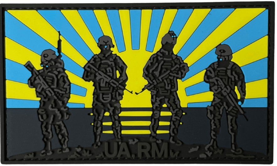 Патч Воины на фоне солнца (PATCH-UA-022)
