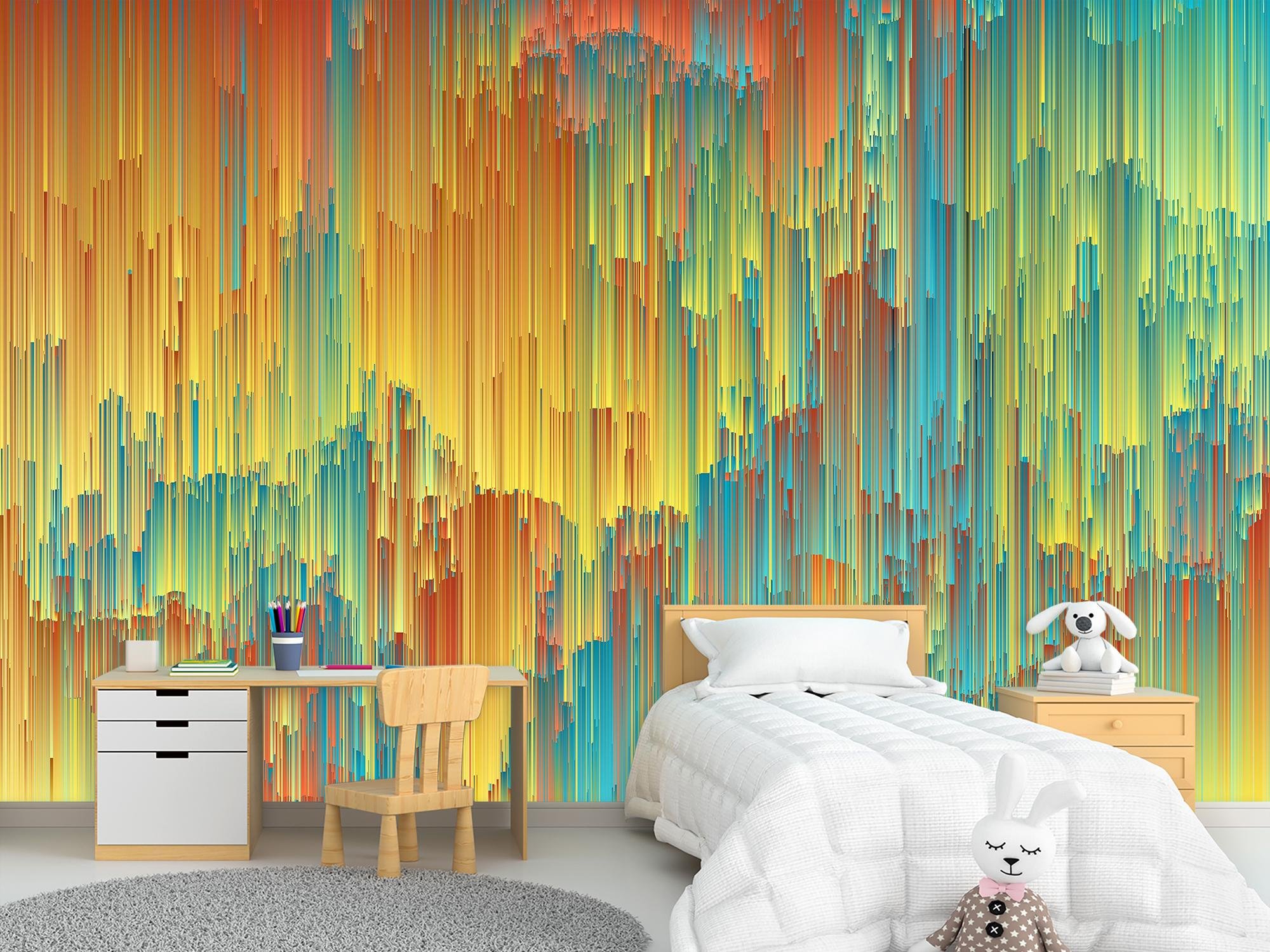 Фотообои флизелиновые Красочные абстрактные узоры 315х210 см (SPF-128/5)