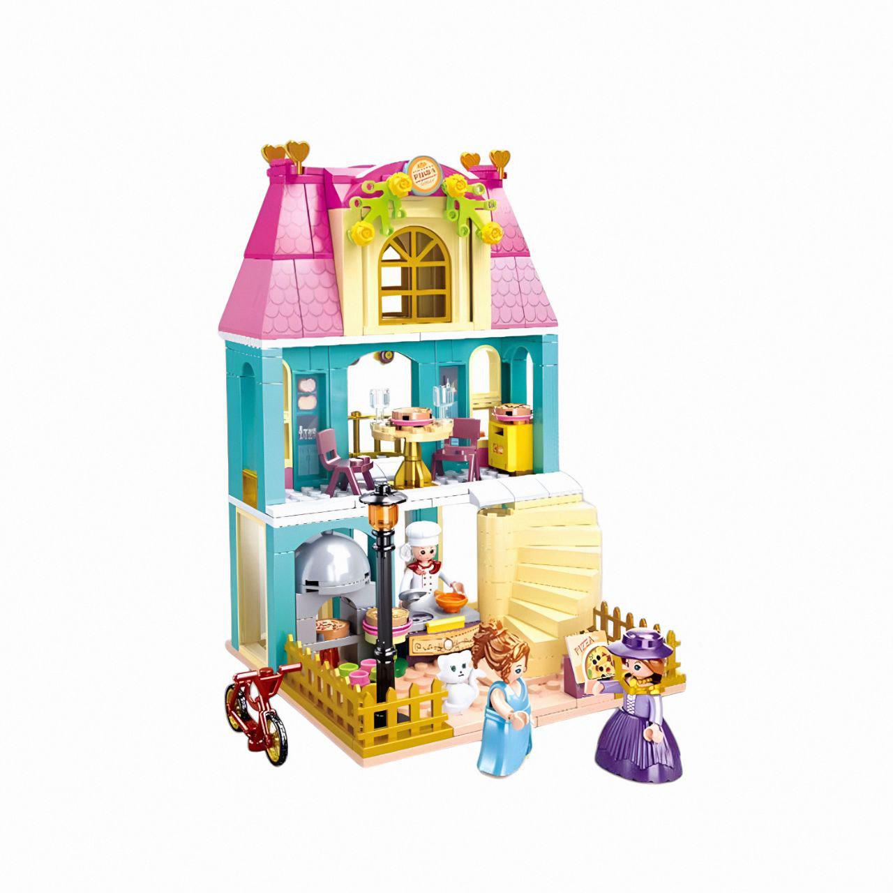 Конструктор Sluban M38-B0875 кафе-пиццерия с мебелью 287 деталей Разноцветный (27814274)