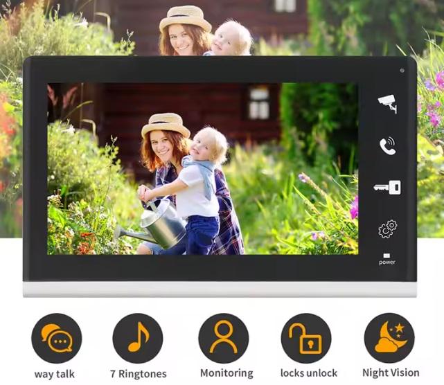 Комплект видеодомофона VIP-SET AD-770B Kit box с встроенным RFID-считывателем для офиса/квартиры/дома/склада (77072) - фото 2