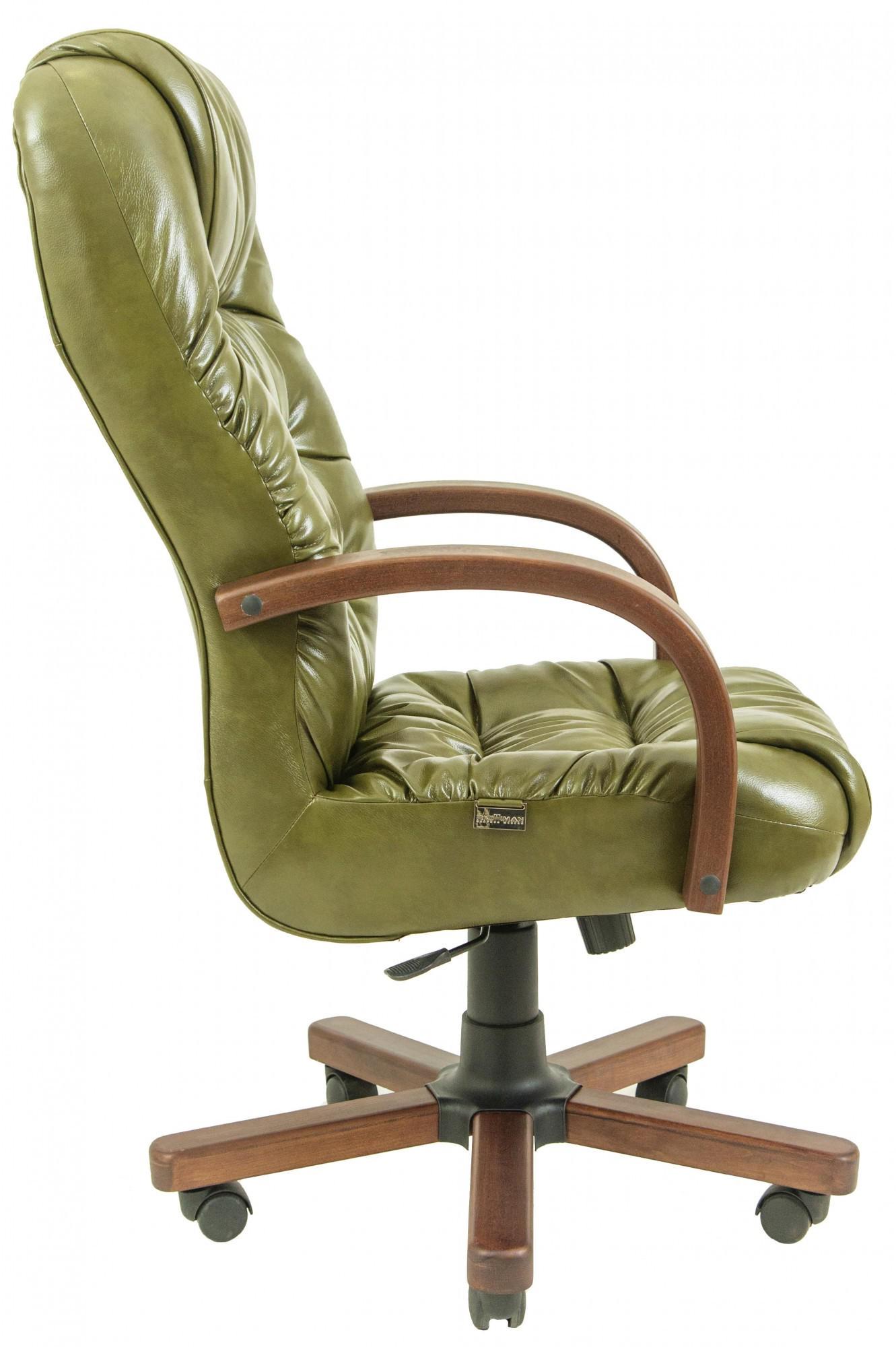 Кресло офисное компьютерное Richard Мадрас Olive Wood М2 AnyFix Оливковый - фото 3