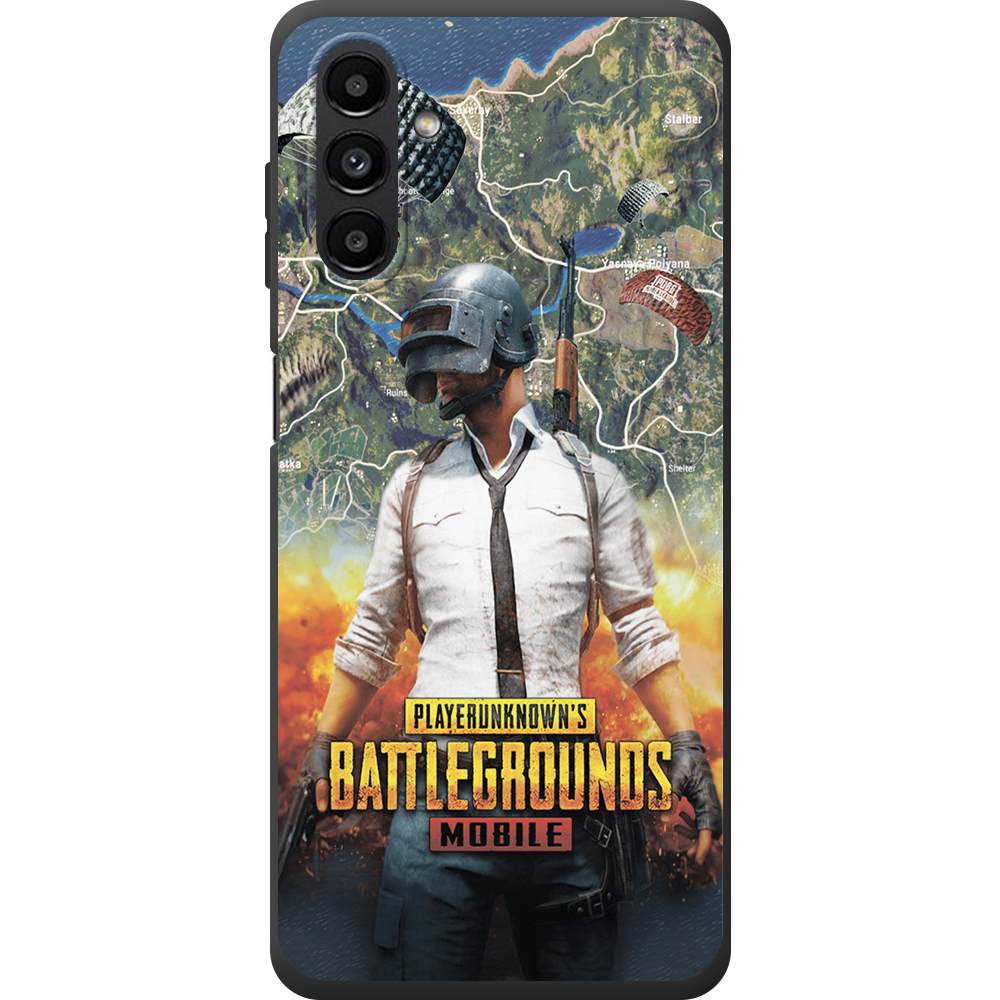 Чехол BoxFace Samsung Galaxy A13 (A136) PUBG Mobile Черный силикон (44113-up2309-44166)
