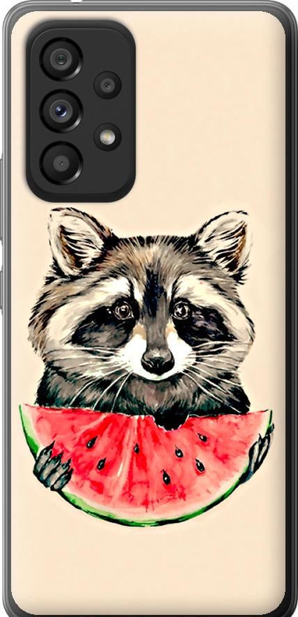 Чехол на Samsung Galaxy A53 A536E Енотик с арбузом (4605u-2585-42517)