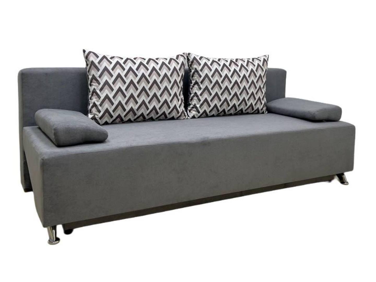 Диван Virkoni Танго еврокнижка Аляска 93/Олимп 01 189x83x71 см Светло-серый/Принт (44704-01001059301) - фото 2