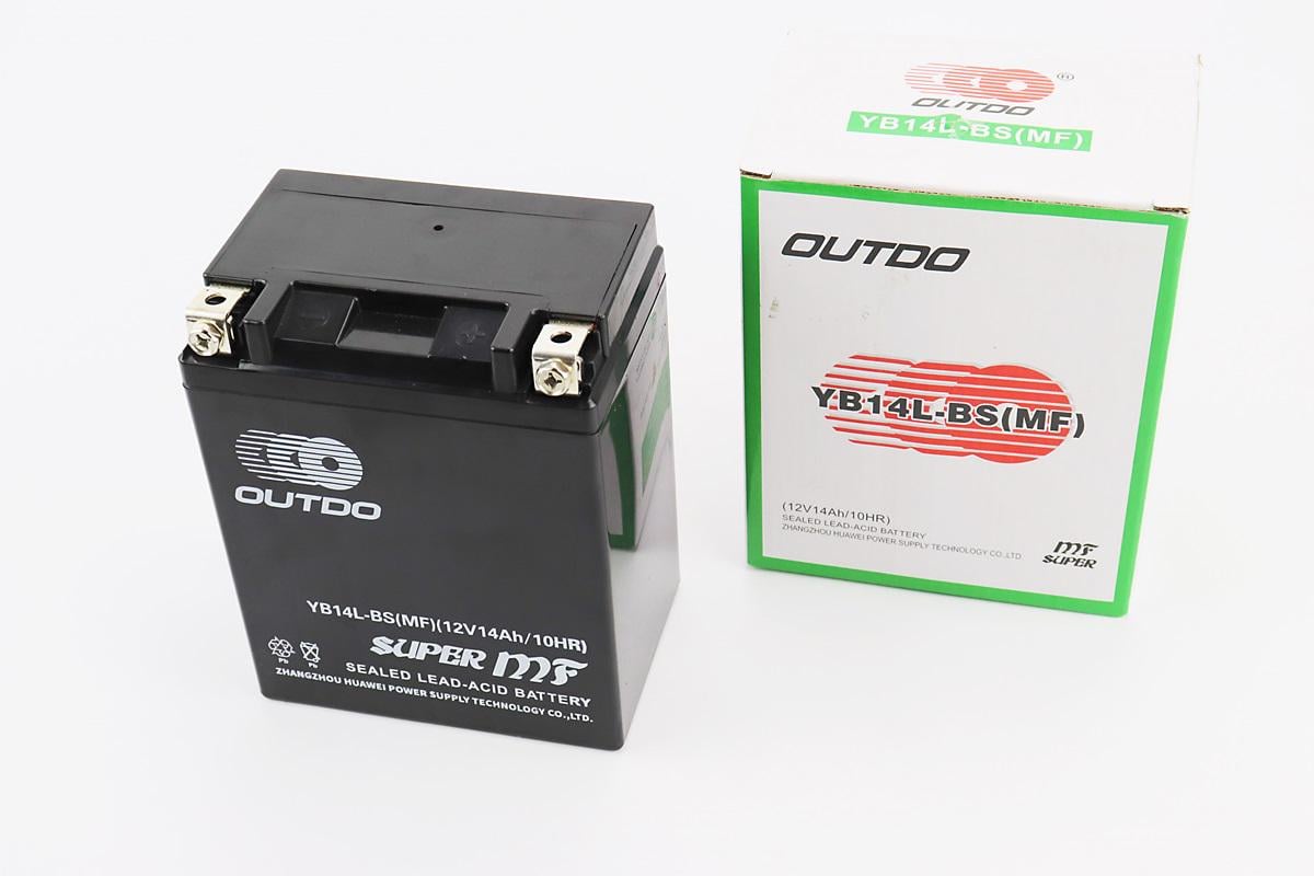 Аккумулятор 12V 14Ah YB14L-BS/MF кислотный 132x88x163 мм (348283)