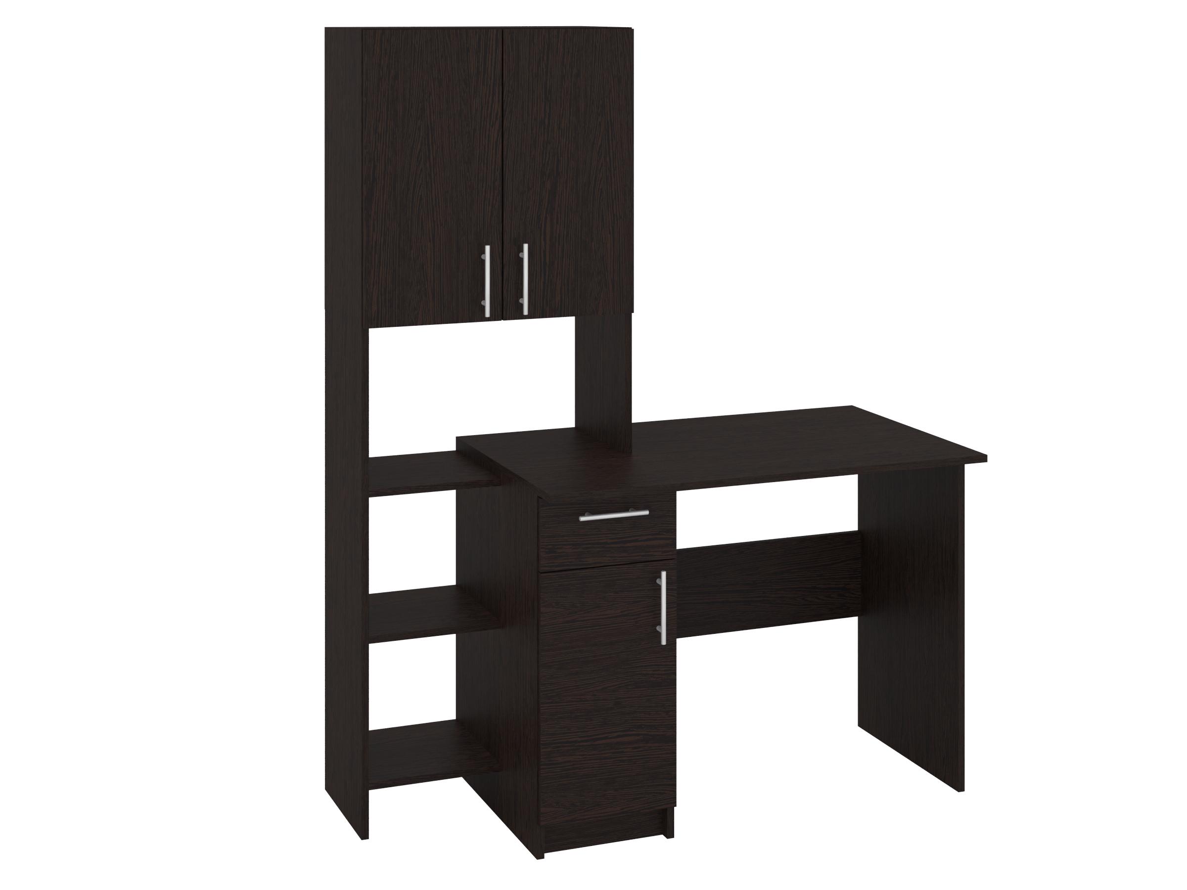 Письмовий стіл PEHOTIN Меридіан 130х60х75/166,5 см Венге (PN-101461)