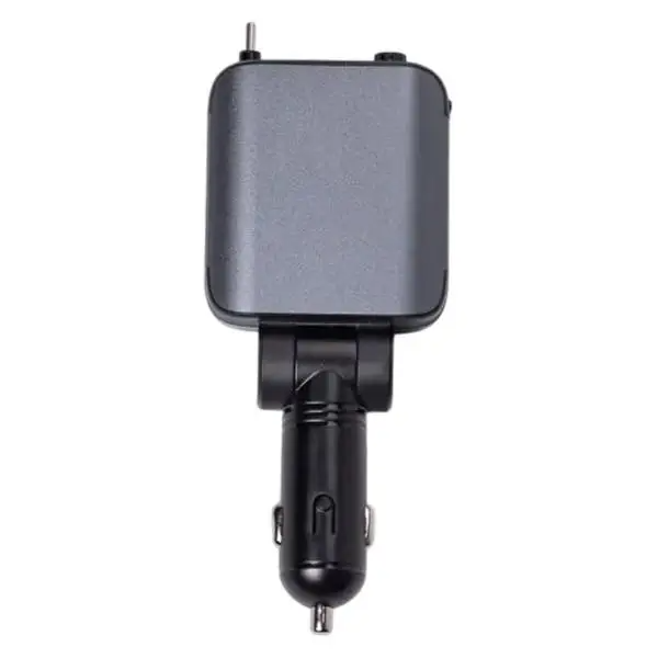 Зарядка автомобильная в прикуриватель Starry Sky до 120 Вт с Led проектором USB-A USB-C/Lightning Серый (HP-E1)