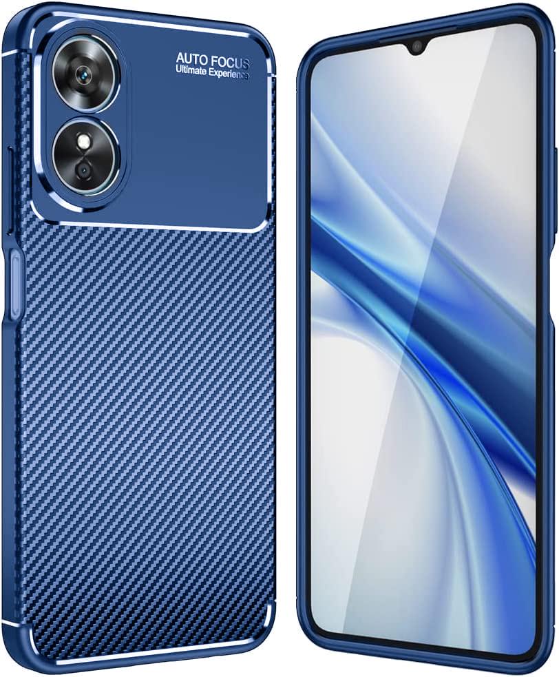Чохол накладка Autofocus Carbon OPPO A17 Blue (30755-28)