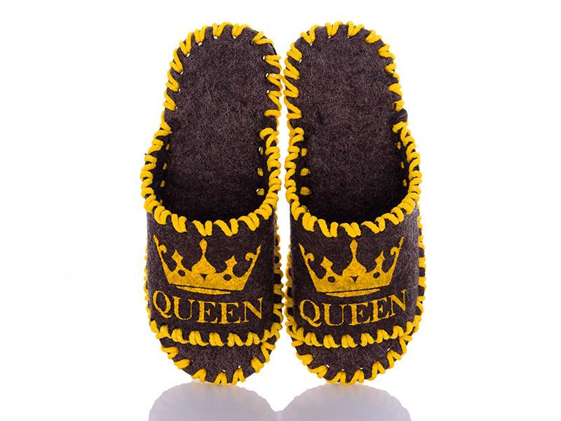 Тапочки фетровые женские VENDS 238 р. 40-41 Коричневый