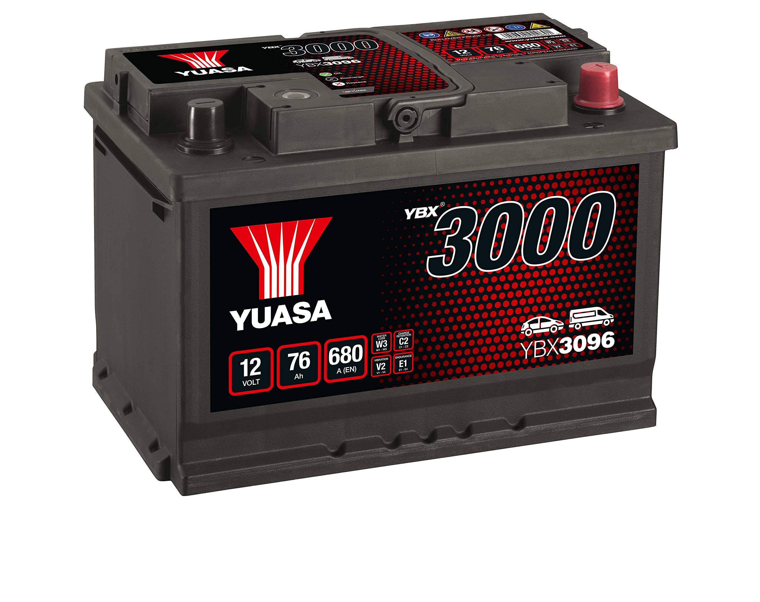 Аккумулятор YuasaBatteryEuropeGmb SMF YBX3096 12V 76Ah