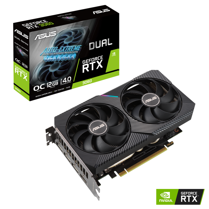 Видеокарта Asus RTX 3060 12 Гб GDDR6 15000 МГц (DUAL-RTX3060-O12G-V2) - фото 5