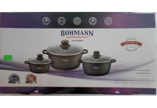 Набор кухонной посуды Bohmann 6 пр. (BH-6006-MRB) - фото 9 Набор кухонной посуды Bohmann 6 пр. (BH-6006-MRB) - фото 9
