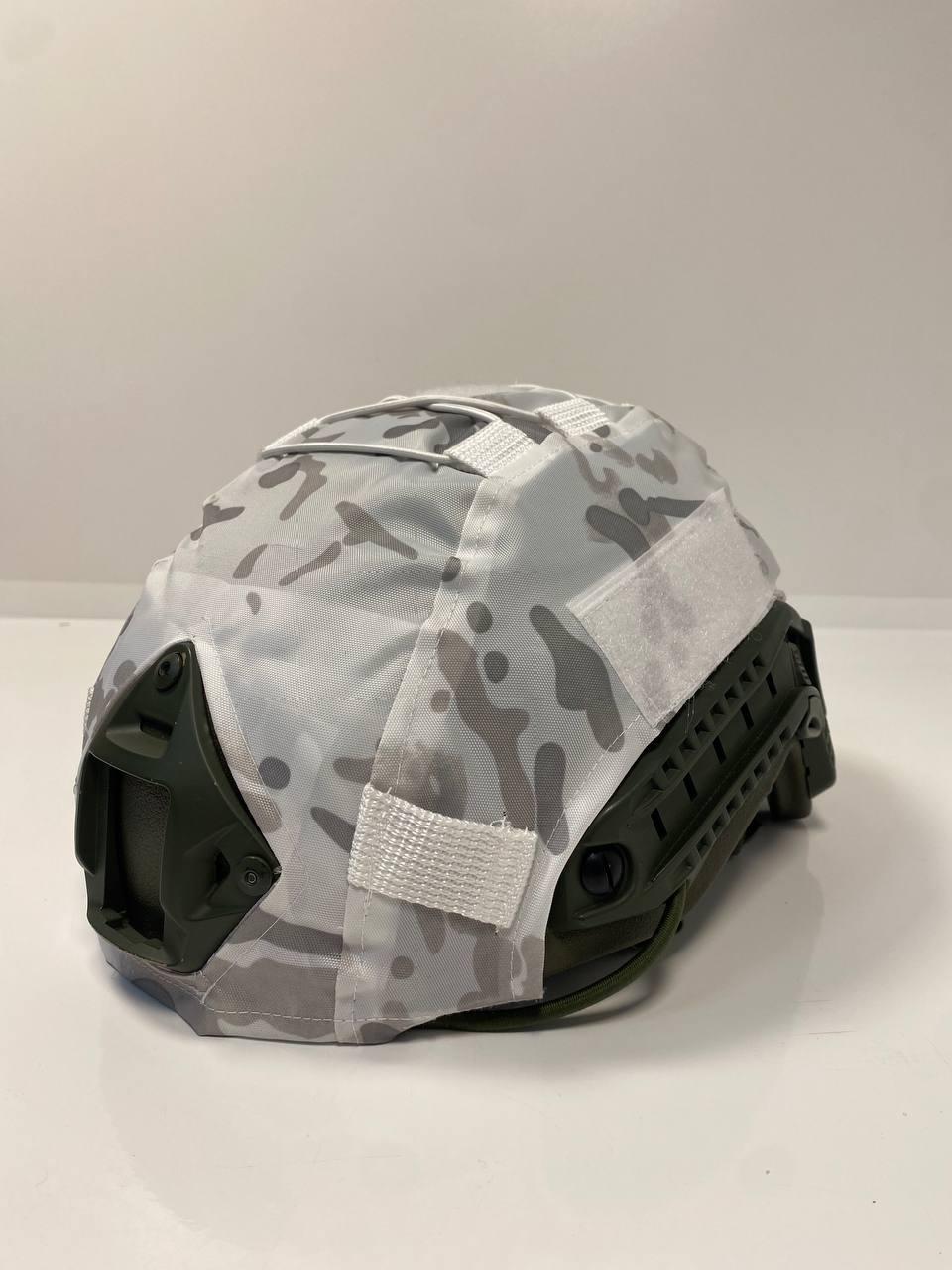 Кавер на шолом FAST L/57-59 Білий/Мультикам