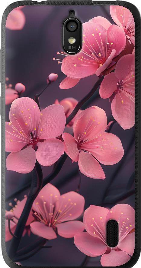 Чехол на Huawei Ascend Y625 Пурпурная сакура (6075u-161-42517)