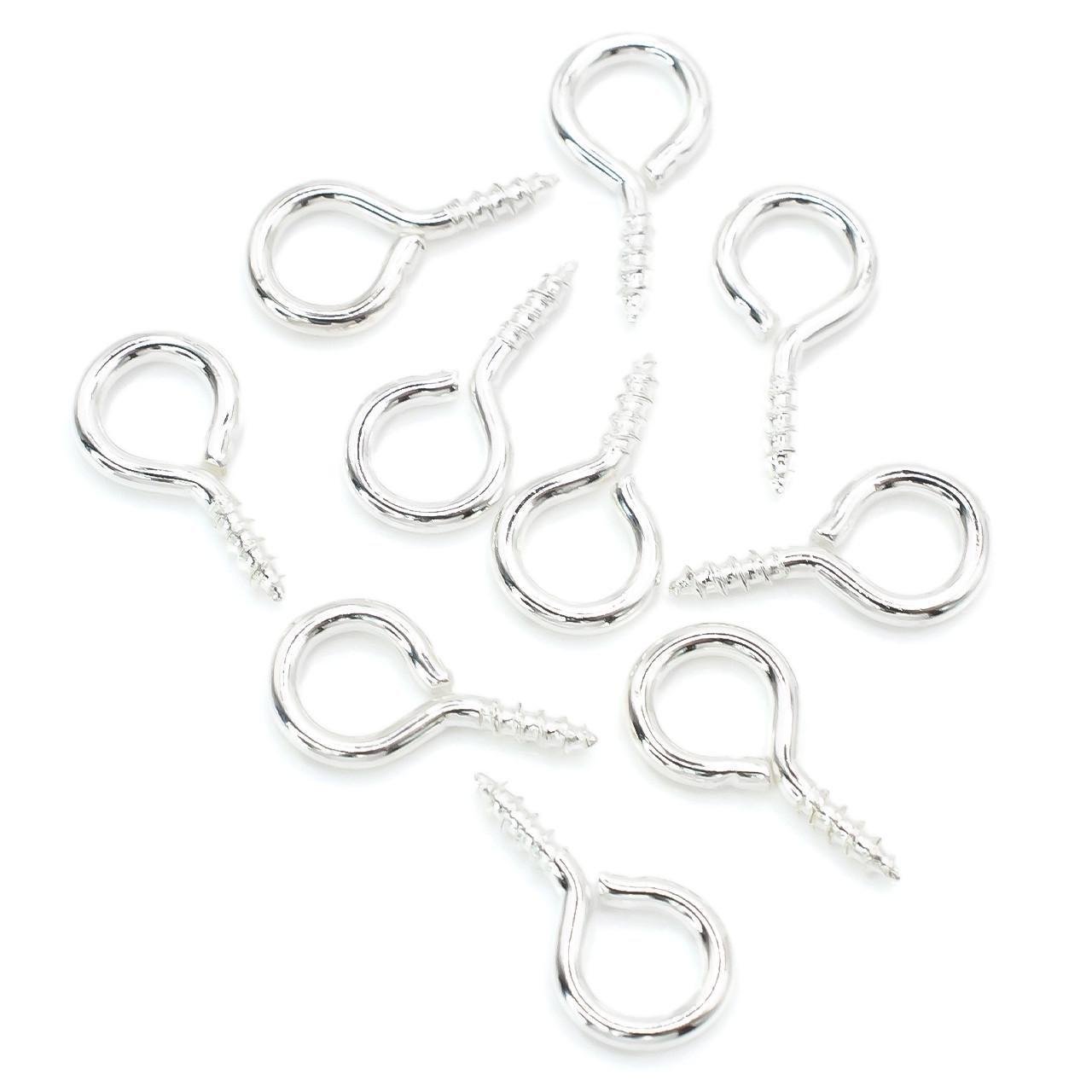 Штифт винтовой для бижутерии 4,5х10 мм 50 шт. Серебристый (ШТ0410ф00)