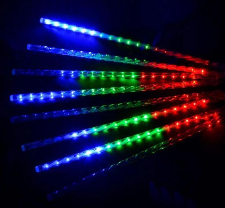 Гірлянда LED Бурульки для фасаду та вулиці 50 см 8 шт. Мультиколор (2104618857) - фото 6