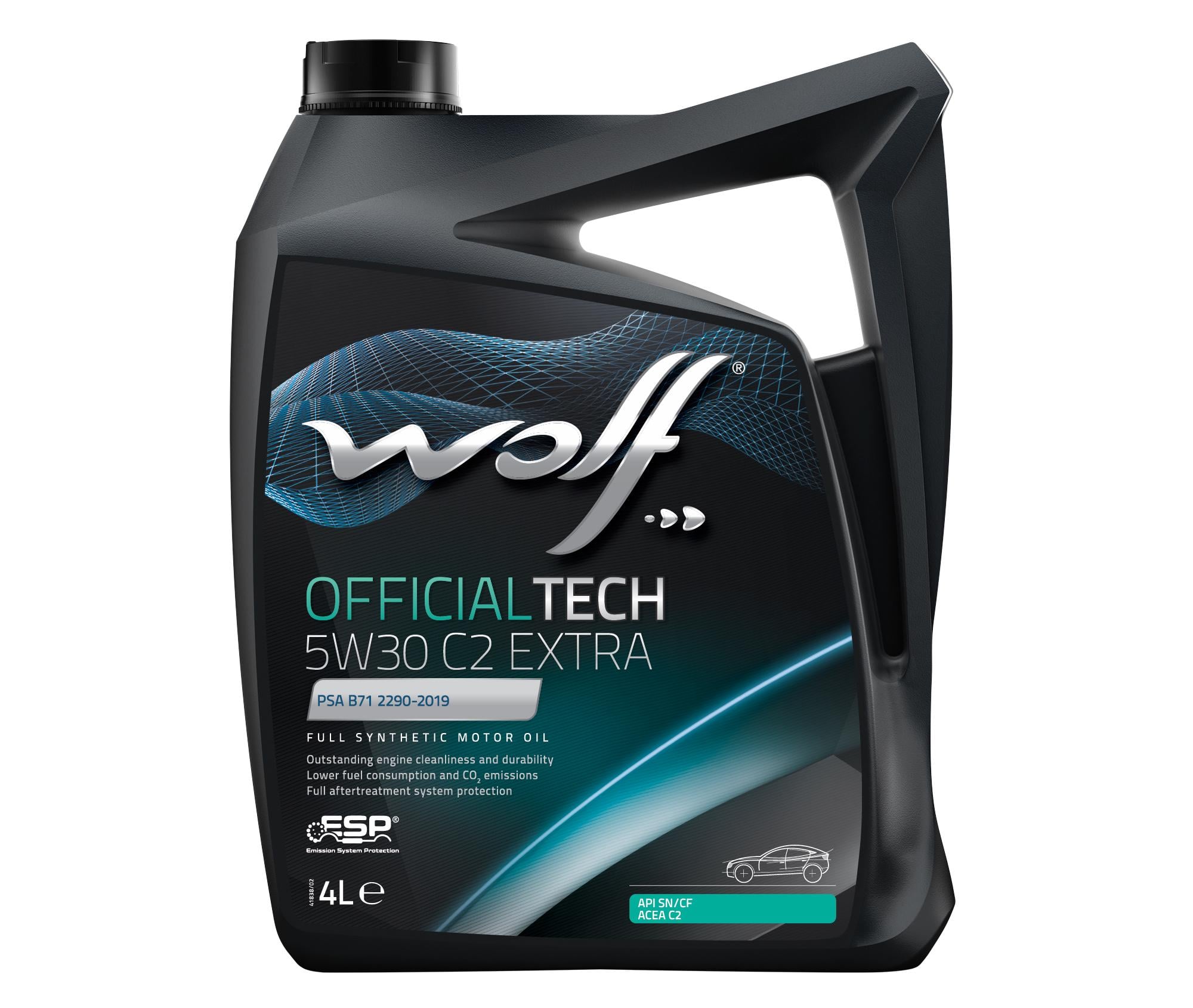 Моторное масло Wolf Officialtech 5W30 C2 Extra 4 л Моторное масло Wolf Officialtech 5W30 C2 Extra 4 л