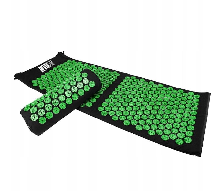 Массажный акупунктурный коврик с подушкой AKUMATA SHARK от боли в спине Green (id_1219) - фото 3 Массажный акупунктурный коврик с подушкой AKUMATA SHARK от боли в спине Green (id_1219) - фото 3