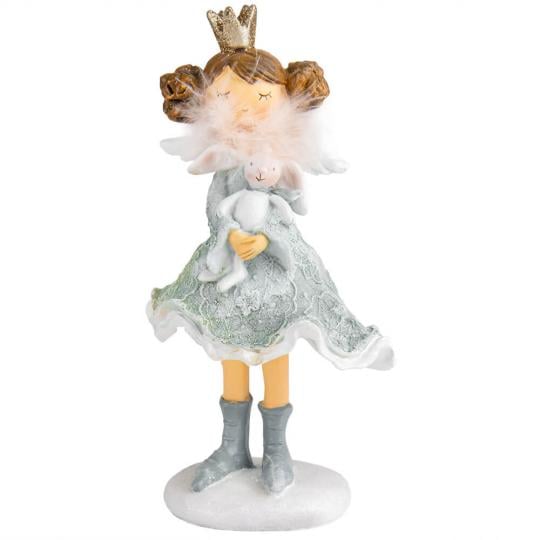Фигурка новогодняя Принцесса с любимцем из полистоуна 21 см Голубой (150-81-6014-064) Фигурка новогодняя Принцесса с любимцем из полистоуна 21 см Голубой (150-81-6014-064)