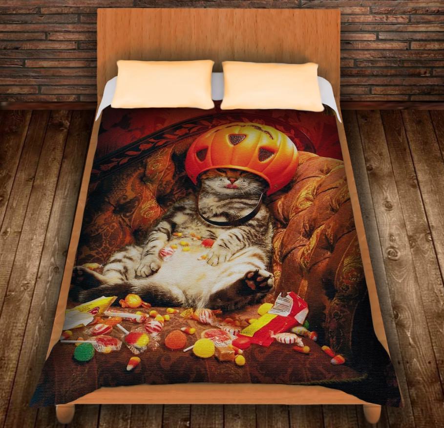 Плед с 3D принтом Хэллоуин Котик с конфетами 150x200 см (epi_0158) Плед с 3D принтом Хэллоуин Котик с конфетами 150x200 см (epi_0158)