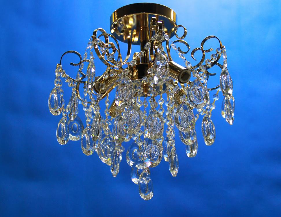 Хрустальная люстра L101/4 FGD/WT Золото/Белый (AN000788)