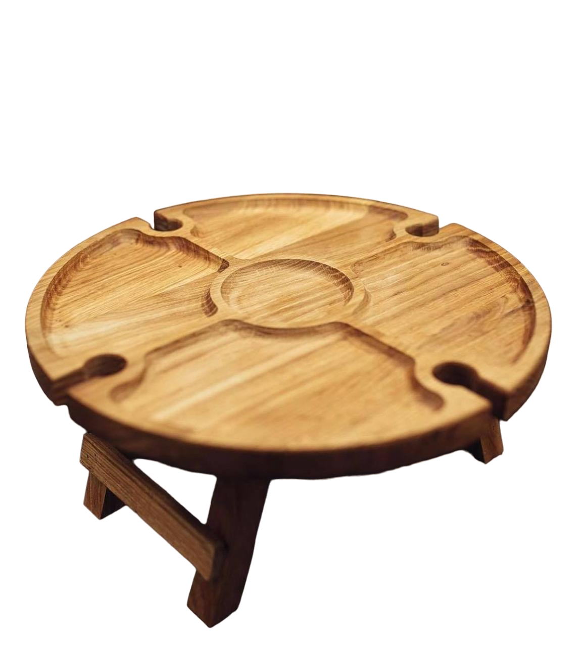 Менажница Krauzer Винный столик круглое дерево 35x17 см (9983230)