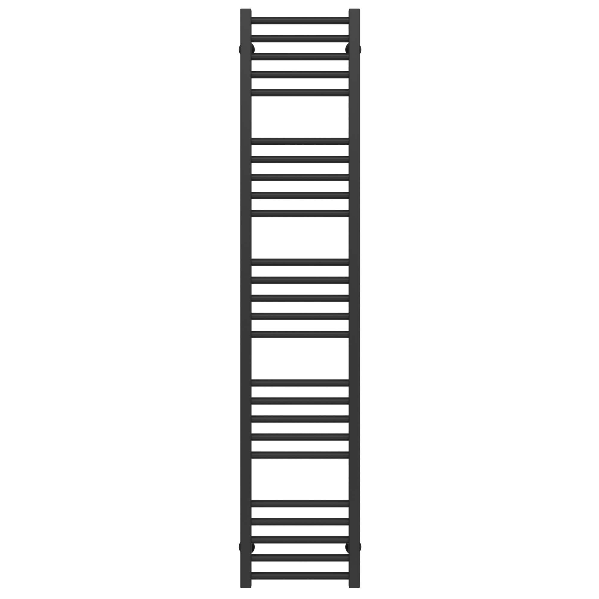 Полотенцесушитель водяной Deffi Lima П25 нижнее подключение нержавеющая сталь 300х1600 мм Черный (A.LI.160.30.25.B.A)