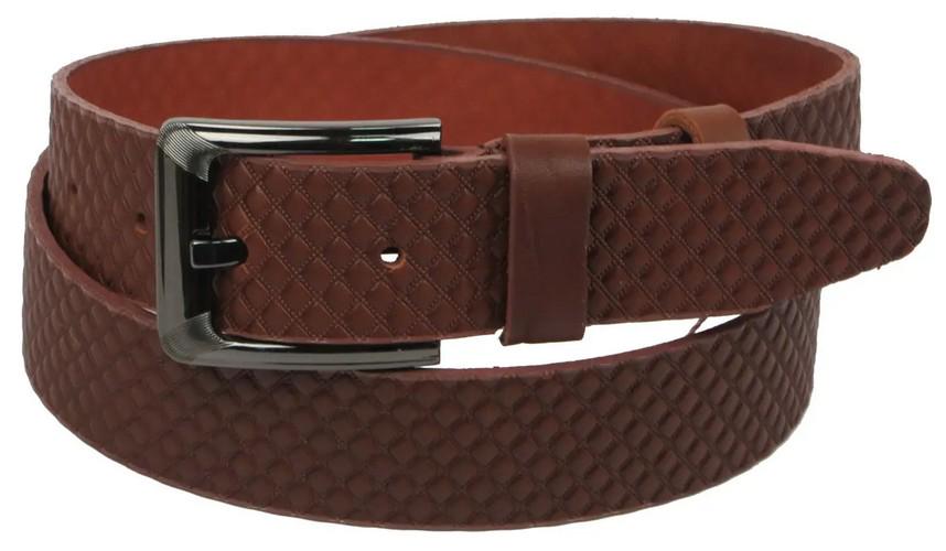 Ремень кожаный мужской Skipper 4 см Коричневый (super659_1130-40)