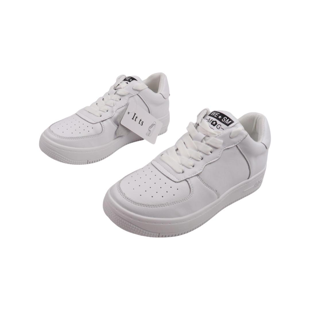 Кеды женские Fashion из кожи Белый (32-22DTS 37) - фото 5