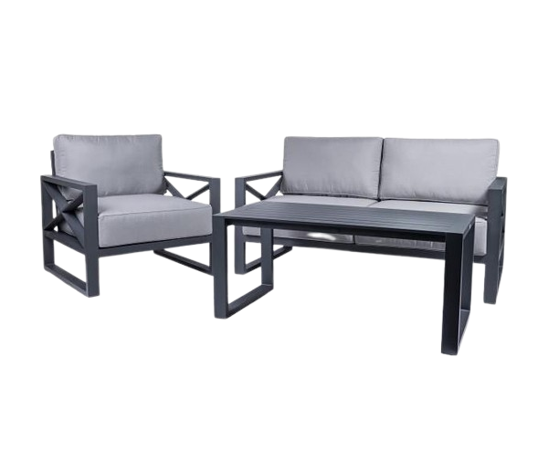 Комплект уличной мебели мягкой Loft с металлическим каркасом (KS-1211-NM)