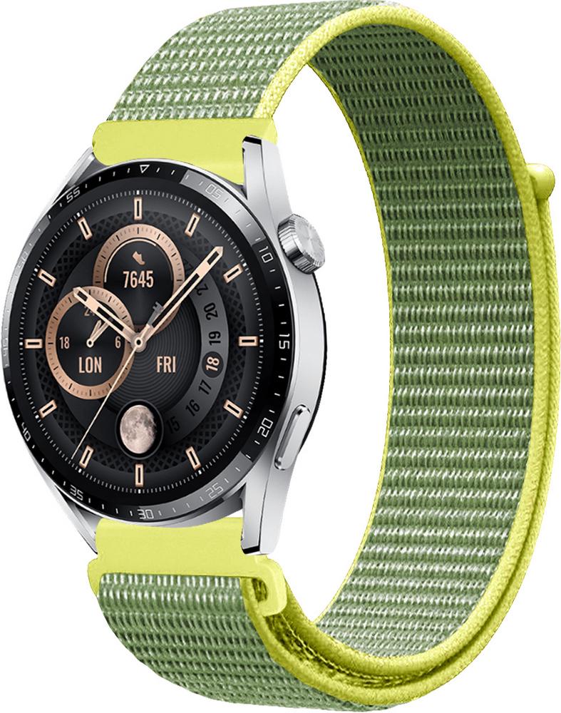 Ремешок нейлоновый Sport Loop для Huawei Watch GT3 46 мм Gray/Yellow (16553-63) Ремешок нейлоновый Sport Loop для Huawei Watch GT3 46 мм Gray/Yellow (16553-63)