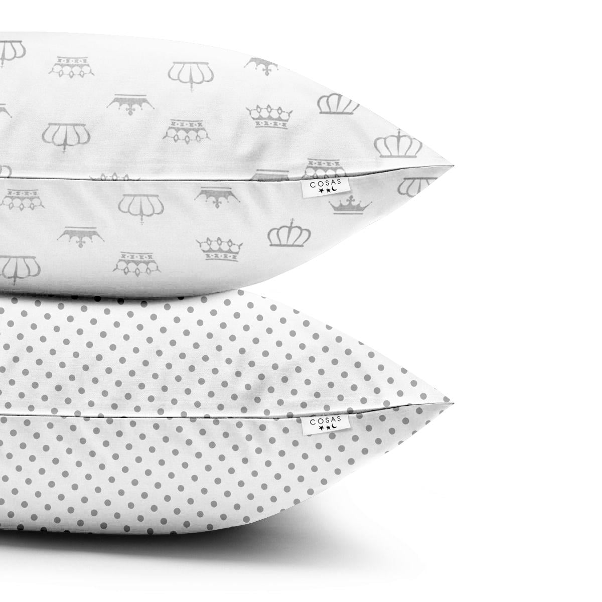 Набор наволочек Cosas Crown Dots Grey 2 шт. 40х60 см (4822052025024)