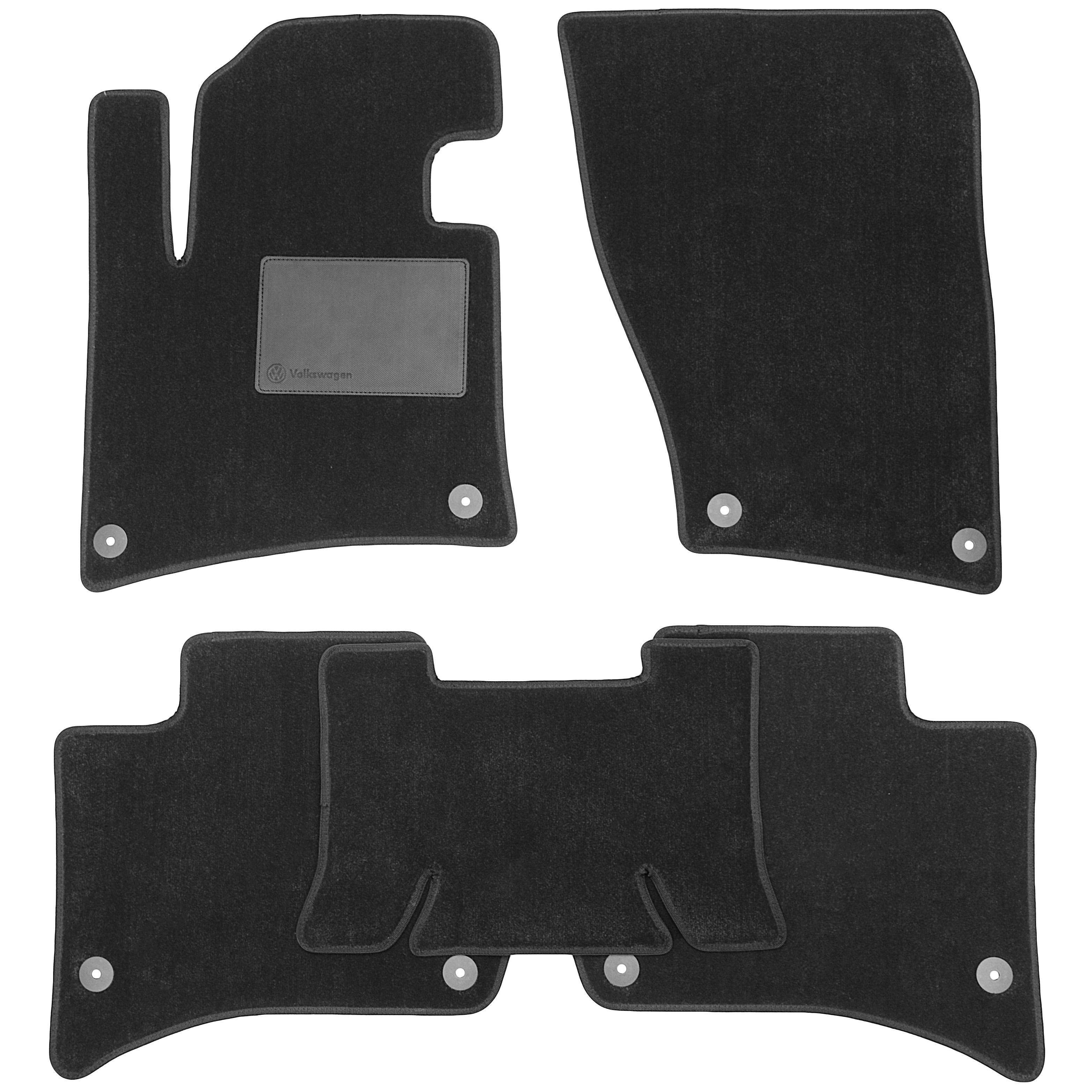 Коврики в салон для Volkswagen Touareg '10-18 текстильные Черный (168052)