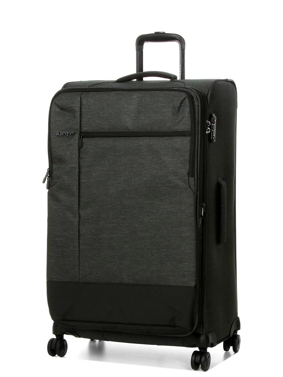 Чемодан большой тканевый Airtex 6659 L 79x48x32 см 121 л Серый