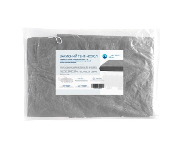 Тент-чохол InPool для каркасного басейну 610х366 см Сірий (132-9-33020)